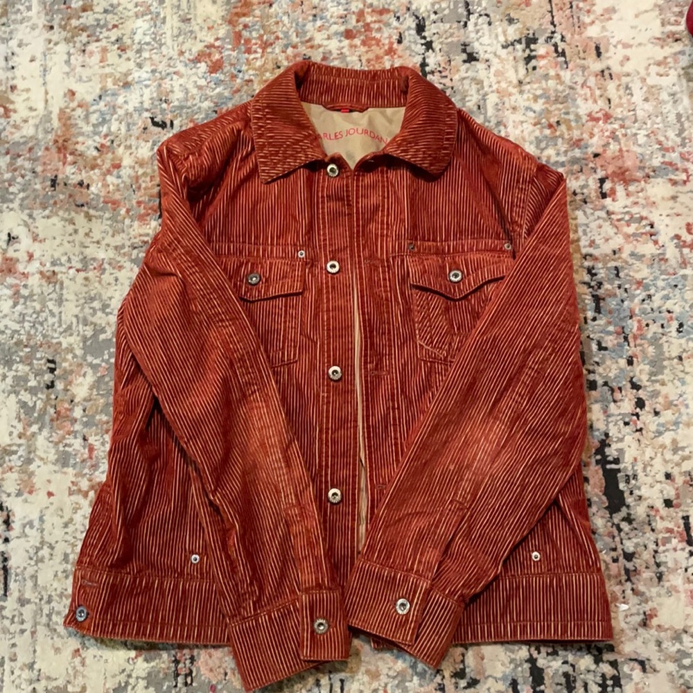 Charles Jourdan Red Corduroy Jacket